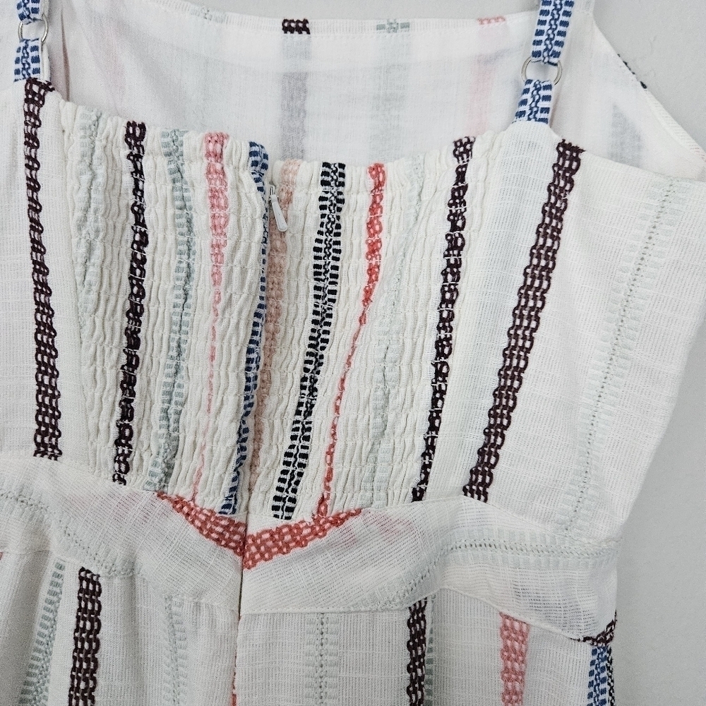 Anthropology Red Carter Everly Stripped Ruffle Hem Jumpsuit size XS - Picture 9 of 13